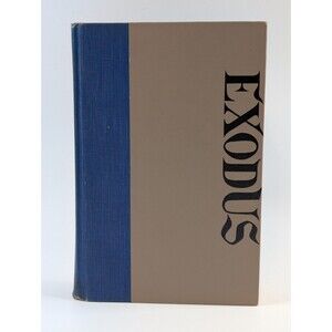 Exodus by Leon Uris 1958 Vintage Hardcover Book 1st Edition Historical Fiction